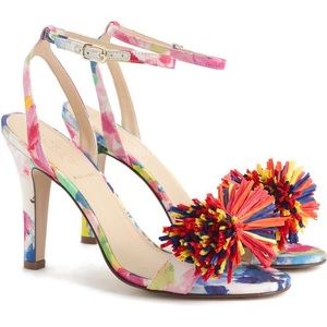 NEW J. Crew Collection Raffia Bow Strappy Sandal